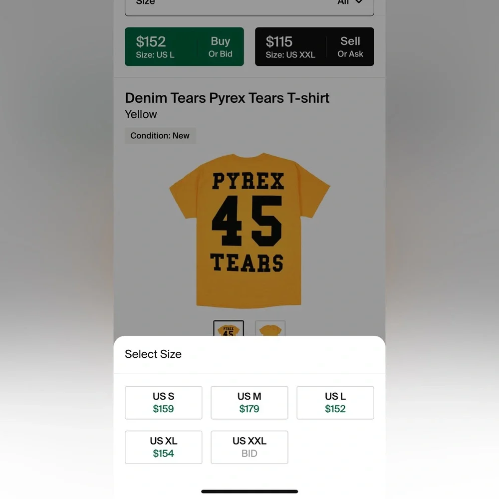 Denim Tears x Champion Pyrex tears shirt - Picture 4 of 4
